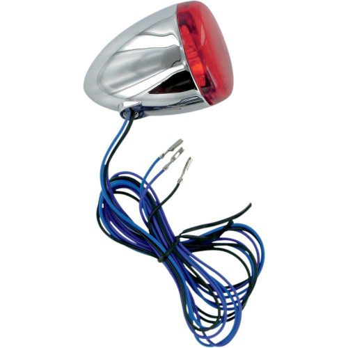 CHRIS PRODUCTS 8501R Chris Products Turn Signal - Chrome/Red 8501R