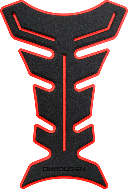 One Emblems HDF9R One Emblems Hdf Tankpad Black/Red Hdf9R