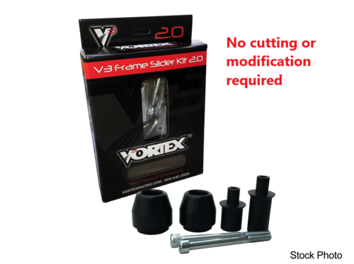 VORTEX SR133 Vortex Frame Sliders V3 2.0 Blk Kaw Sr133