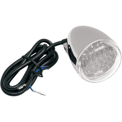 Chris Products Turn Signal - Red Led - Chrome/Clear 8500C-Led-R