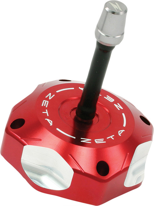 Zeta Billet Gas Cap Red Ze87-1503 Zeta Billet Gas Cap Red Ze87-1503