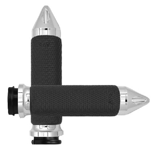 Avon Fly By Wire Throttle Memory Foam Grip Chrome Mf-63A-Ch-Fl-Sp Avon Fly By Wire Throttle Memory Foam Grip Chrome Mf-63A-Ch-Fl-Sp