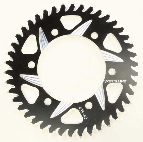 VORTEX 435ZK-42 Vortex Rear Cat5 Sprocket Aluminum 42T-520 Blk Kaw/Suz/Yam 435Zk-42