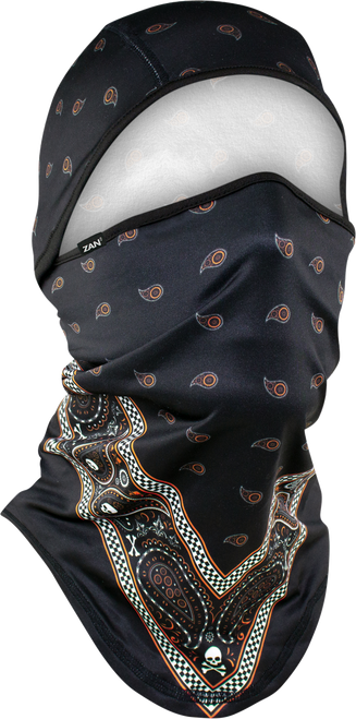 Zan Sportflex Convertible Balaclava Blk/Org Bandana Wb4L197
