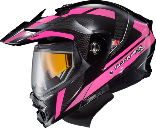 Scorpion Exo 96-1178-SD Scorpion Exo Exo-At960 Cold Weather Helmet Hicks Pink 3X (Dual Pane) 96-1178-Sd