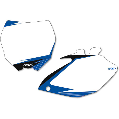 FACTORY EFFEX 1264226 Factory Effex Graphic Number Plates - White/Blue - Yz 12-64226