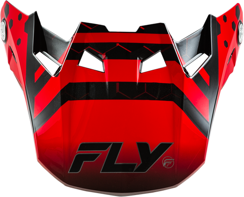 Fly Racing 73-4338 Fly Racing Formula Cc Tektonic Visor Black/Red/Orange Md/Lg 73-4338