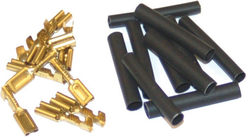 Namz Custom Cycle 1/8" Female Crimp Term 10Pk 22-16G Heat Shrnk Hd 9904 Nhd-9904