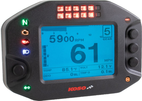 Koso Rs-2 Multifunction Meter And Data Recorder Ba073000 Koso Rs-2 Multifunction Meter And Data Recorder Ba073000