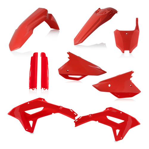 ACERBIS 2861800227 Acerbis Plastic Kit- Full Hon Red 2861800227