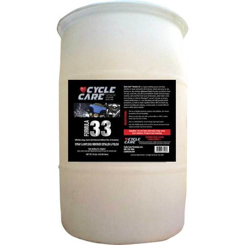 CYCLE CARE FORMULAS 33030 Formula 33 Detailer & Bug Remover - 30 U.S. Gal. - Barrel 33030