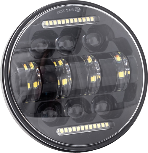 Letric Lighting Co LLC-LHC-5D Letric Lighting Co 5.75" Led Headlight Black Llc-Lhc-5D