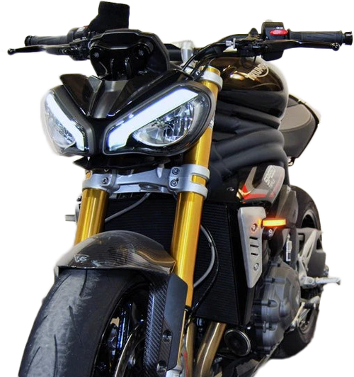 New Rage Cycles Front Led Turn Signals Tri Triple-Fb