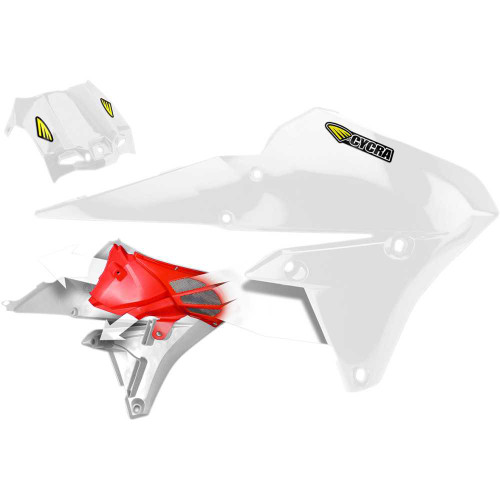 CYCRA 1CYC178242 Cycra Powerflow Shrouds - White 1Cyc-1782-42