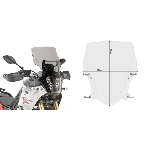 Givi Windscreen Specific Smoke Yam D2145S
