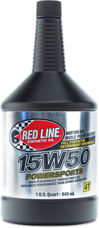 Red Line 42104 Red Line Redline Powersports 15W50 1Qt 42104