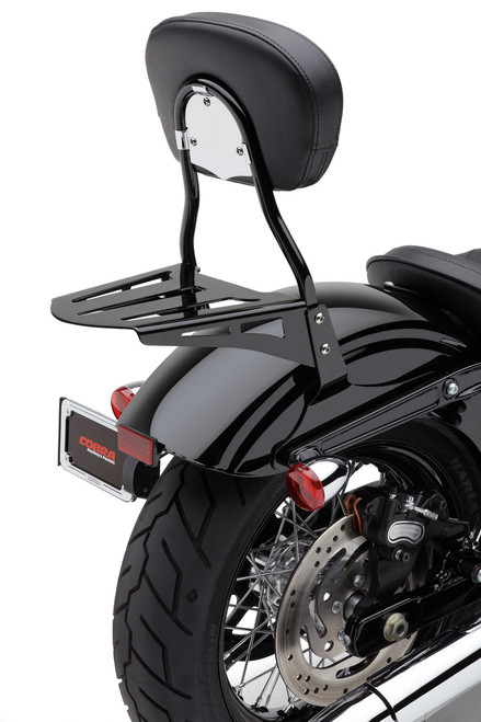 COBRA 02-3600B Cobra Sissy Bar Luggage Rack Formed Black Hon Yam 02-3600B