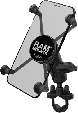 Ram RAM-B-149Z-A-UN10U Ram X-Grip Large Phone Mount W/Handlebar U-Bolt Base Short Ram-B-149Z-A-Un10U