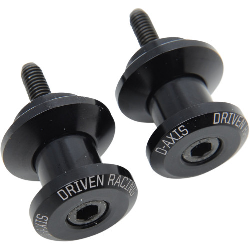 Driven Racing D-Axis Spools - Black - 6 Mm Dxs-6 Bk