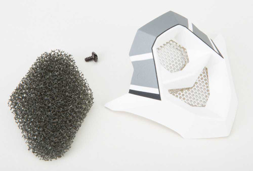 Gmax G086009 Gmax Mouth Vent Step Matte Silver/White Mx-86 G086009