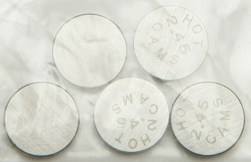 Hot Cams Valve Shims 10.00X2.45Mm 5/Pk 5Pk1000245