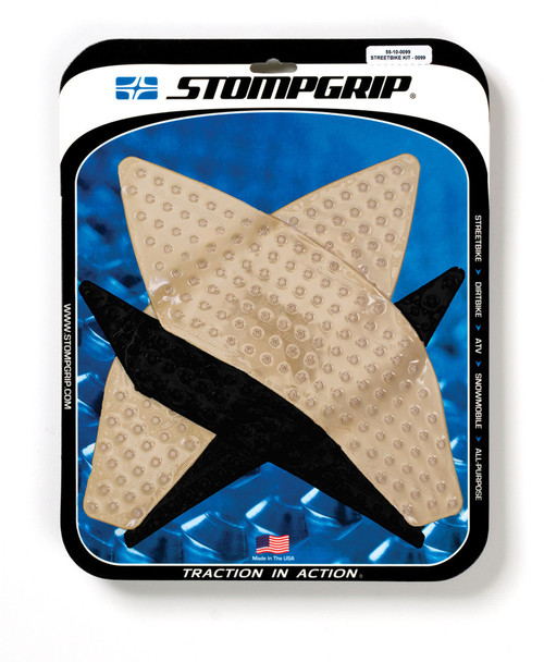 Stompgrip Tank Pad Kit Volcano Clear/Black 55-10-0099H