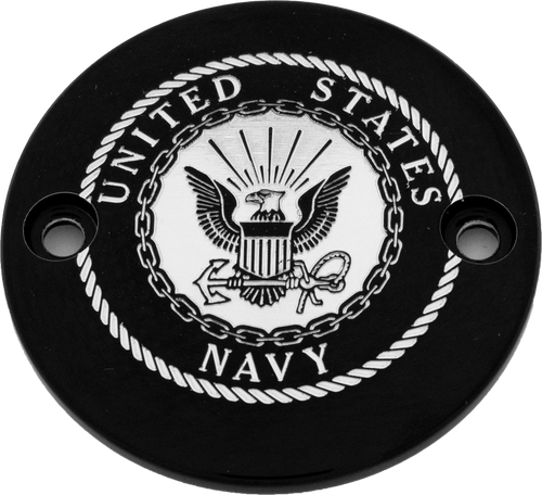 Custom Engraving NAV16-63BG Custom Engraving M8 Timer Cover Navy Black Nav16-63Bg