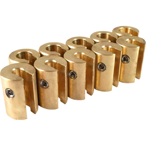 NO-MAR WTSPK10BR1 No-Mar Wheel Weights - Re-Usable - 1 Oz - Brass - 10 Pack Wt-Spk10Br-1