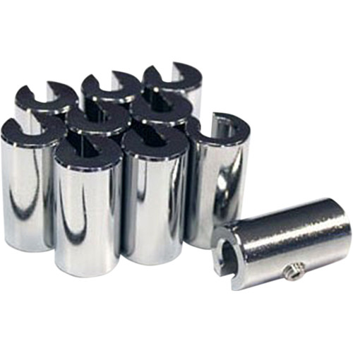 No-Mar Wheel Weights - Re-Usable - 1-1/4 Oz - Chrome - 10 Pack Wt-Spk10Ch-125