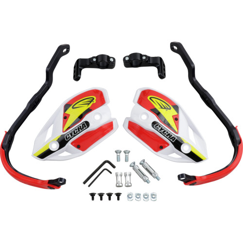 Cycra Handguards - Ultra - Oversized - White/Red 1Cyc-7408-32X
