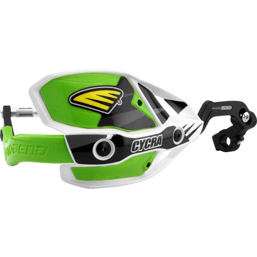 CYCRA 1CYC740872X Cycra Handguards - Ultra - Oversized - White/Green 1Cyc-7408-72X