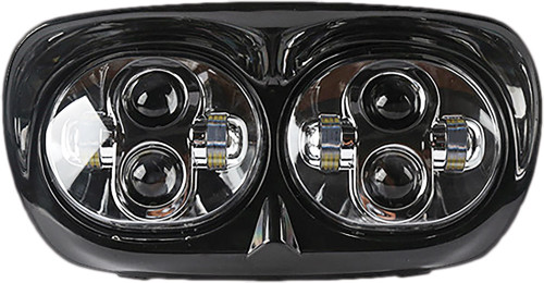 Pathfinder Road Glide Led Headlight `04-13 Black Hrgledab