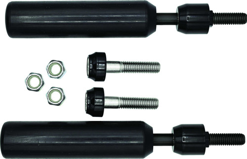 Santoro Fabworx SF50001 Santoro Fabworx Shock Mount Sliders Black Dyna 09-17 Sf50001