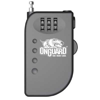 Onguard 45008063 Onguard Terrier 8063 Combo Cable Lock Roller Retractable Cable 45008063