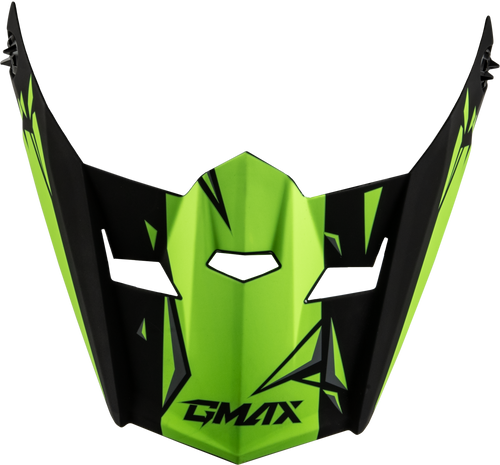 Gmax G0465222 Gmax Youth Mx-46Y Unstable Visor Matte Black/Green Ys-Yl G0465222
