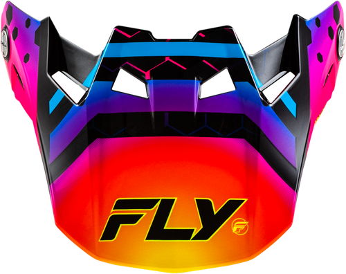 Fly Racing 73-4340 Fly Racing Formula Cc Tektonic Visor Black/Sunset Yl/Sm 73-4340