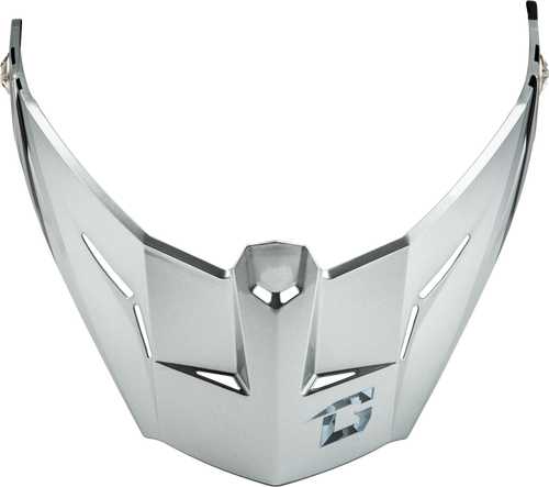 Gmax Md-74 Visor W/Screws Striker Silver/Blue Metallic G074153