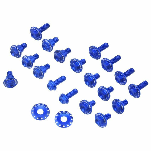 Zeta Aluminum Bolt Kit Yam Blue Ze88-5656