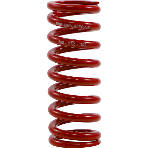 Bbr Motorsports Shock Spring - Rear - Red - Spring Rate 370 Lb/In 660-Ytr-1105