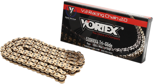 VORTEX G520RRX4-120 Vortex Chain Rx4 X-Ring 520-120L Gold G520Rrx4-120