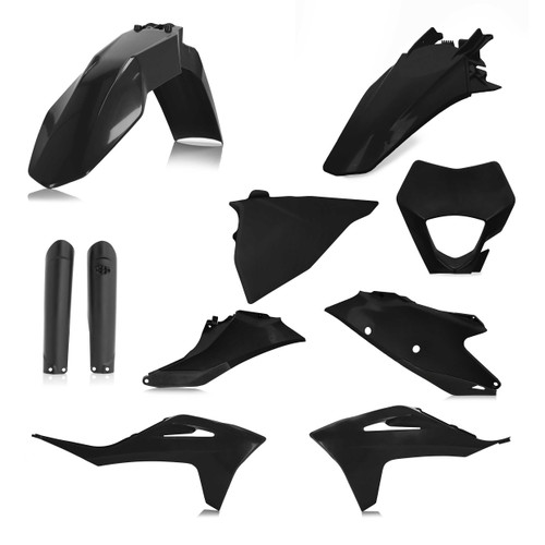 ACERBIS 2872810001 Acerbis Full Plastic Kit Gas Black 2872810001