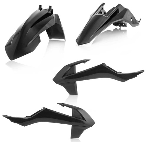 ACERBIS 2449620001 Acerbis Plastic Kit Black 2449620001