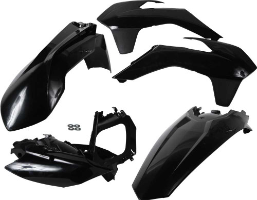 ACERBIS 2314310001 Acerbis Plastic Kit Black 2314310001