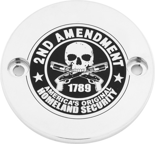 Custom Engraving PATR19-63 Custom Engraving M8 Timer Cover 2A Chrome Patr19-63