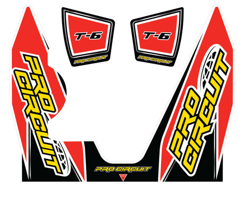 PRO CIRCUIT DC14T6-YZ450F Pro Circuit T-6 Wrap/End Cap Decal Yz450F Replacement Muffler Stickers Dc14T6-Yz450F