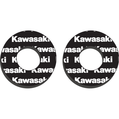 Factory Effex Grip Donuts - Kawasaki Black/White 22-67100