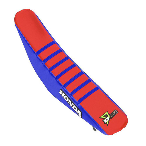 D-Cor Seat Cover Blue/Red W/Ribs 30-10-471