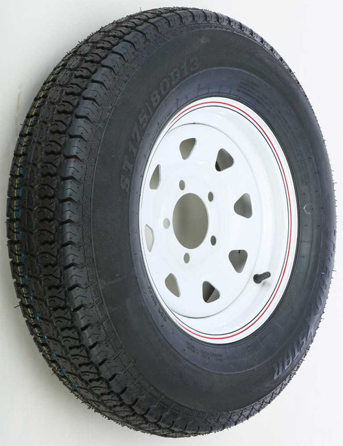 Awc TA2034512-71BB78C Awc Trailer Tire And Wheel Assembly White Ta2034512-71Bb78C