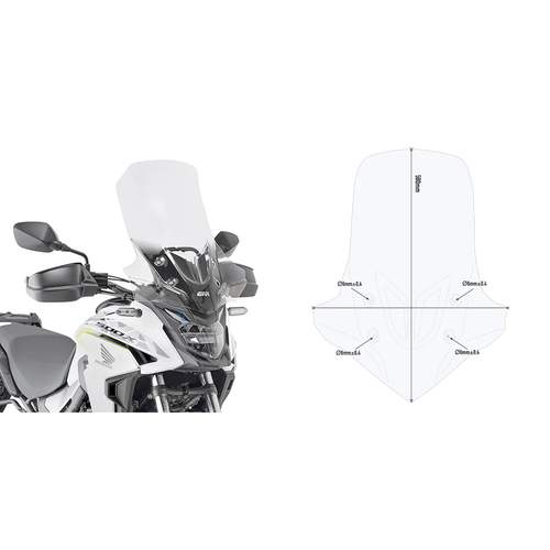 Givi Windscreen Specific Clear Hon D1171St