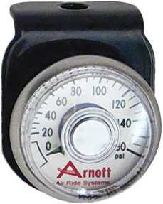 Arnott K-2635 Arnott Pressure Gauge & Bracket Black K-2635